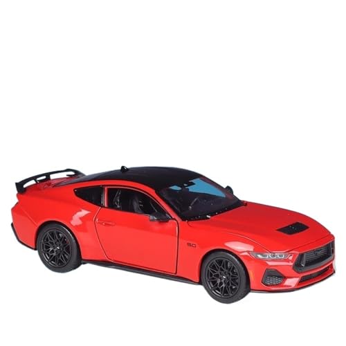 WHYMIRRJ Druckguss, 1:24 für Ford Mustang GT Shelby, Legierung, Auto-Modelle, Maßstab, exquisites Fahrzeugmodell, Dekoration, Sammlung, Souvenirs, Geschenk (rot) von WHYMIRRJ