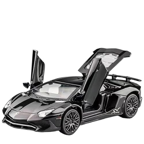 WHYMIRRJ 1:32 Für Lamborghinis SV LP750-4 Legierung Sportwagen Modell Simulation Auto Modell Sammeln Metall Ornamente(Black-Boxed) von WHYMIRRJ
