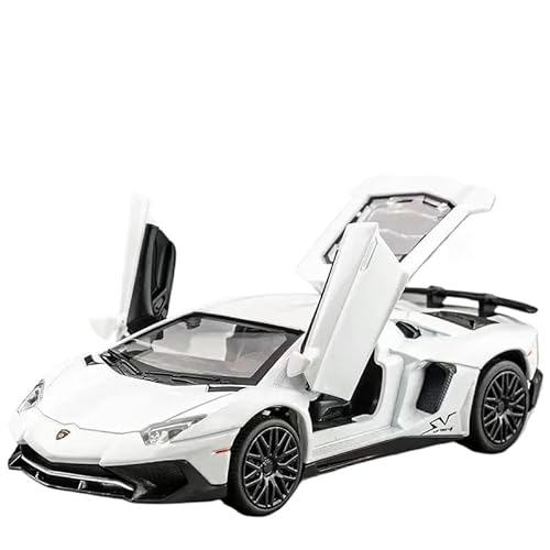 WHYMIRRJ 1:32 Für Lamborghinis SV LP750-4 Legierung Sportwagen Modell Simulation Auto Modell Sammeln Metall Ornamente(White-nobox) von WHYMIRRJ