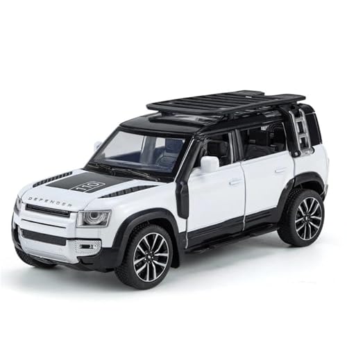 WHYMIRRJ Druckguss, 1:32 für Land Rover Guard, Geländewagen, Legierung, Auto-Modelle, Druckguss-Metall, Fahrzeug, Sammlerstück, Display, Souvenirs, vorgefertigte Fahrzeuge, Modell (Weiß 2) von WHYMIRRJ