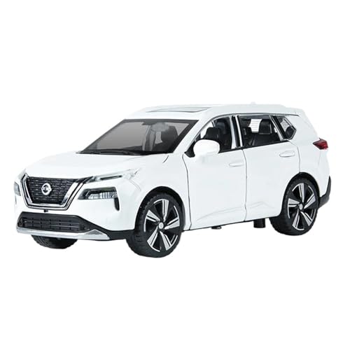 WHYMIRRJ Druckguss, 1:32 für Nissan X-Trail SUV, Modellbausätze, Modellbausätze, offene Türen, Sammlerstück, Metall-Souvenirs, vorgefertigte Fahrzeuge, Modell (weiß) von WHYMIRRJ