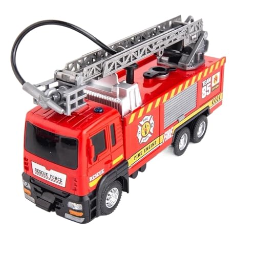 WHYMIRRJ Druckguss, 1:50 für Feuerwehrautos, Legierung, Auto-Modelle, zu öffnende Türen, Fahrzeug-Display, Sammlung, Ornamente, Souvenirs, Geschenk (Kunststoff-Leiter-LKW) von WHYMIRRJ
