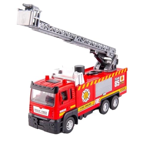 WHYMIRRJ Druckguss, 1:50 für Feuerwehrautos, Legierung, Auto-Modelle, zu öffnende Türen, Fahrzeug-Display, Sammlung, Ornamente, Souvenirs, Geschenk (Legierungs-Leiter-Leiter) von WHYMIRRJ
