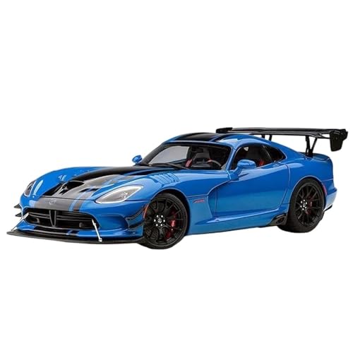 WHYMIRRJ Druckguss 1/18 für Dodge Viper ACR 2017 Maßstab Legierung Auto Modelle Simulation Exquisite Metall Fahrzeug Modell Sammler Display Präsentieren (Blau) von WHYMIRRJ