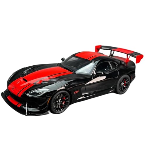 WHYMIRRJ Druckguss 1/18 für Dodge Viper ACR 2017 Maßstab Legierung Auto Modelle Simulation Exquisite Metall Fahrzeug Modell Sammler Display Präsentieren (Schwarz) von WHYMIRRJ