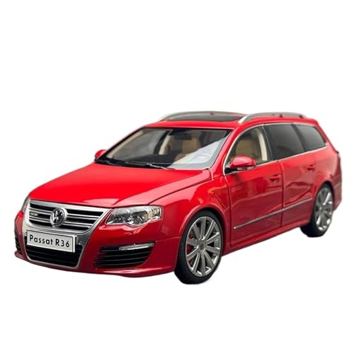 WHYMIRRJ Druckguss 1/18 für VW Passat Kombi R36, Legierung, klassisches Auto, Modellmaßstab, Luxusfahrzeug, Modellbausätze, Sammlung, Souvenirs, Geschenk (rot) von WHYMIRRJ