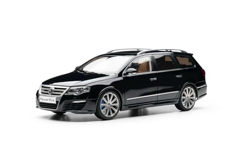 WHYMIRRJ Druckguss 1/18 für VW Passat Kombi R36, Legierung, klassisches Auto, Modellmaßstab, Luxusfahrzeug, Modellbausätze, Sammlung, Souvenirs, Geschenk (schwarz) von WHYMIRRJ
