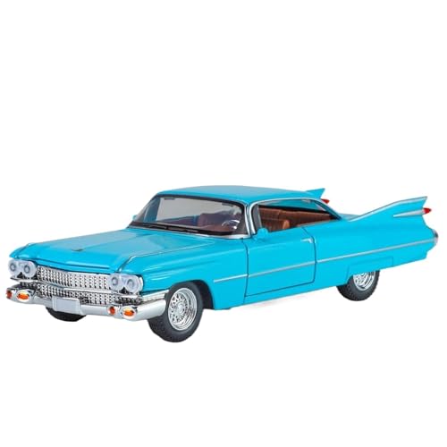 WHYMIRRJ Druckguss 1/32 für Cadillac Eldorado Biarritz 1962 Legierung Sportwagen Modellmaßstab realistische Miniaturfahrzeug Modellsammlung Geschenk (blau) von WHYMIRRJ