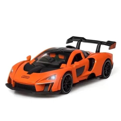 WHYMIRRJ Druckguss 1/32 für Toyota Senna Maßstab Druckguss-Auto-Modelle aus Legierung, offene Türen, Sammlerstück, Metall, Fahrzeug, Souvenirs, vorgefertigte Fahrzeuge, Modell (Orange) von WHYMIRRJ