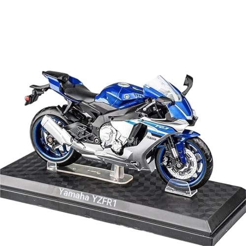 WHYMIRRJ Druckguss 1:12 2020 für Yamaha YZF-R6 Motorrad-Modell, Metall mit Kunststoffteilen, dekoratives Souvenir, Geschenk (blau) von WHYMIRRJ