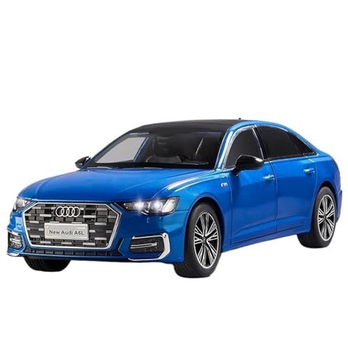 WHYMIRRJ Druckguss 1:18 for Audi A6 Legierung Automodelle Maßstab Exquisite Metall Fahrzeugmodell Display Sammlung Souvenirs(Blue) von WHYMIRRJ