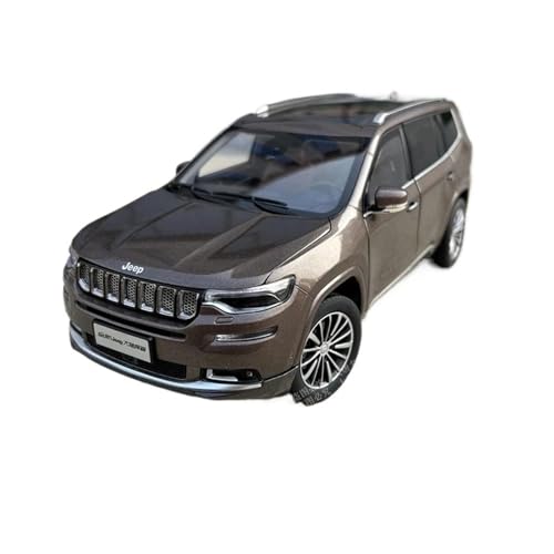 WHYMIRRJ Druckguss 1:18 for Jeeps Grand Commander SUV Legierung Automodelle Maßstab Luxus Metall Fahrzeug Modell Display Ornamente(Brown) von WHYMIRRJ