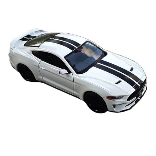 WHYMIRRJ Druckguss 1:18 for Mustang GT Legierung Automodell Maßstab Simulation Fahrzeugmodell Set Ornamente Sammlung Souvenir(White) von WHYMIRRJ