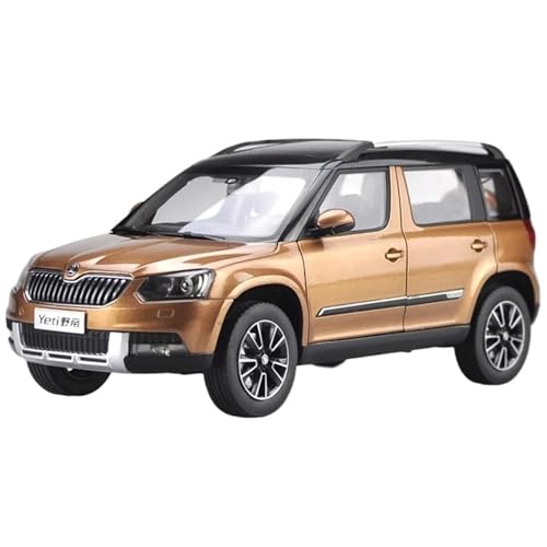 WHYMIRRJ Druckguss 1:18 for Skoda Yeti SUV Legierung Automodelle Maßstab Exquisite Metall Fahrzeugmodell Display Sammlung Souvenirs(Metallic) von WHYMIRRJ