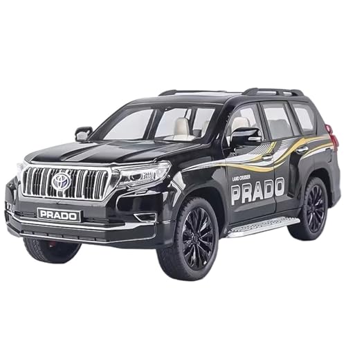 WHYMIRRJ Druckguss 1:18 for Toyota Land Cruiser SUV Legierung Automodelle Maßstab Luxus Metall Fahrzeugmodell Display Ornamente Sammlung(Black) von WHYMIRRJ