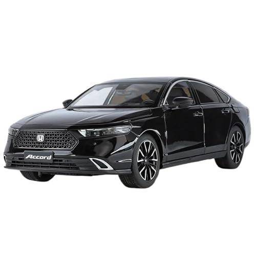 WHYMIRRJ 1:18 Für Honda Accord Elfte Legierung Metall Druckguss Modell Auto Mit Sound & Licht Sammler Metall Souvenirs(Black) von WHYMIRRJ