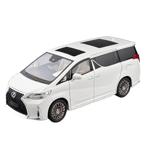 WHYMIRRJ Druckguss 1:18 for Lexus LM300 MPV Legierung Automodelle Realistische Exquisite Maßstab Fahrzeug Modell Display Sammlung Souvenirs(White) von WHYMIRRJ