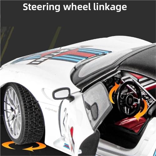 WHYMIRRJ Druckguss 1:18 für Porsche 918 Maßstab 1:18, Legierung, Druckguss-Auto-Modelle, Fahrzeugdekoration, Sammlerstück, Ornamente, vorgefertigte Fahrzeuge, Modell (Rot-Weiß) von WHYMIRRJ