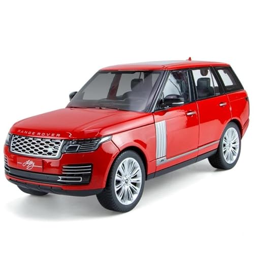 WHYMIRRJ Druckguss 1:18 für Range Rover SUV Maßstab Druckguss Legierung Automodelle Öffnen Türen Sammlerstück Metall Fahrzeug Souvenirs Vorgefertigte Fahrzeuge Modell (Rot) von WHYMIRRJ