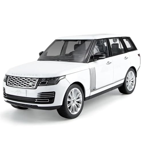 WHYMIRRJ Druckguss 1:18 für Range Rover SUV Maßstab Druckguss Legierung Automodelle Öffnen Türen Sammlerstück Metall Fahrzeug Souvenirs Vorgefertigte Fahrzeuge Modell (Weiß) von WHYMIRRJ