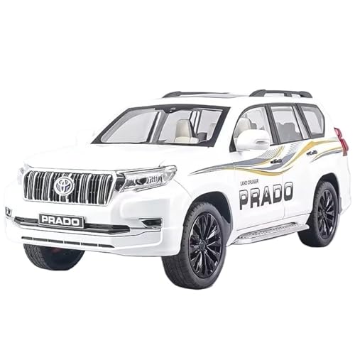 WHYMIRRJ Druckguss 1:18 für Toyota Prado Land Cruiser SUV Legierung Auto Modelle Maßstab Exquisites Metall Fahrzeug Modell Display Sammlung Geschenk (Weiß) von WHYMIRRJ