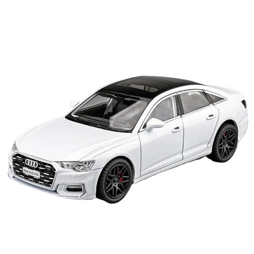 WHYMIRRJ Druckguss 1:24 for Audi A6 Legierung Automodelle Realistische Exquisite Maßstab Fahrzeug Modell Display Sammlung Souvenirs(White) von WHYMIRRJ