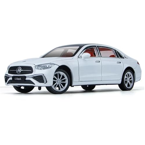WHYMIRRJ Druckguss 1:24 for Benz C260 Maßstab Legierung Automodelle Realistische Luxus Volltür Metall Fahrzeugmodell Display Sammlung(White) von WHYMIRRJ