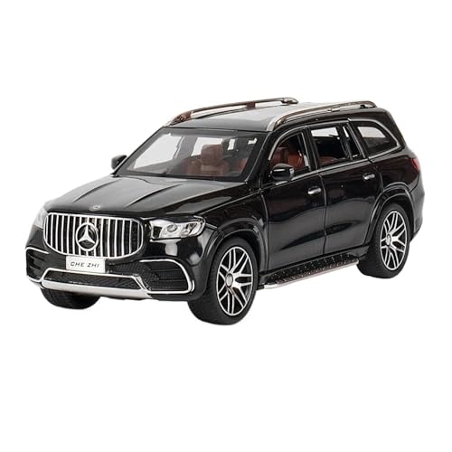 WHYMIRRJ Druckguss 1:24 for Benz GLS63 Legierung Automodelle Simulation Exquisite Maßstab Fahrzeug Modell Display Sammlung Souvenirs(Black) von WHYMIRRJ