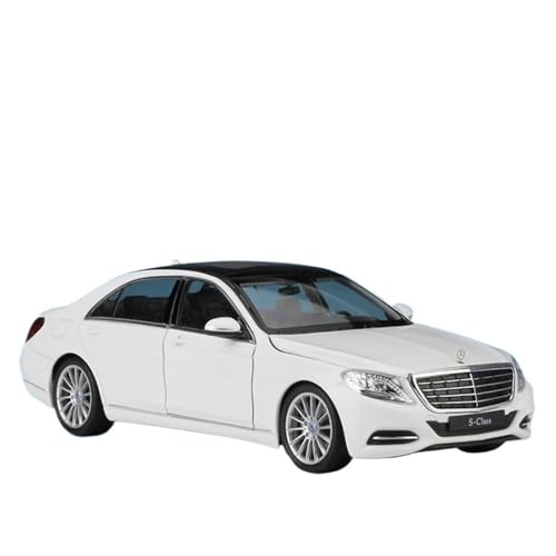 WHYMIRRJ Druckguss 1:24 for Benz S-Klasse S500 Maßstab Legierung Automodelle Exquisite Zu Öffnende Tür Fahrzeugmodell Sammlung Ornamente(White) von WHYMIRRJ
