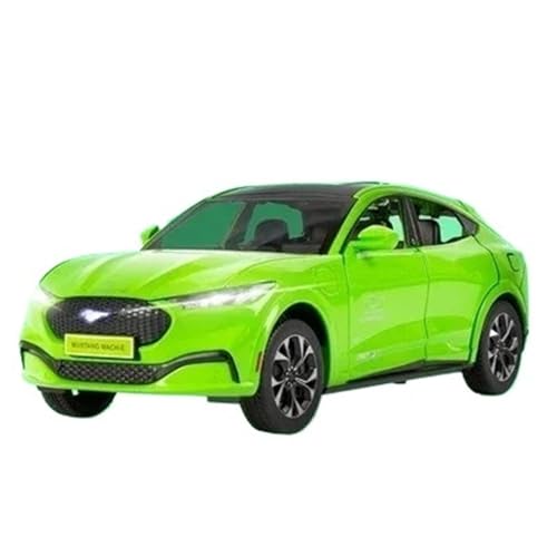 WHYMIRRJ Druckguss 1:24 for Ford Mustang Electric Horse Mach-E Legierung Automodelle Exquisite Maßstab Fahrzeug Modell Display Deco(Green) von WHYMIRRJ