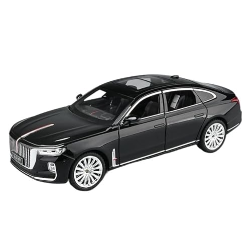 WHYMIRRJ Druckguss 1:24 for Hong Qi H9 Maßstab Legierung Automodelle Exquisite Zu Öffnende Tür Fahrzeugmodell Sammlung Ornamente(Black) von WHYMIRRJ