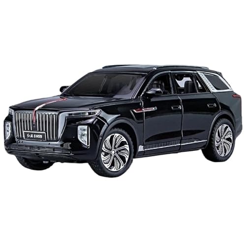 WHYMIRRJ Druckguss 1:24 for HongQi EHS9 SUV Maßstab Legierung Automodelle Realistische Vorgefertigte Metallfahrzeugmodell-Display-Kollektion(Black) von WHYMIRRJ