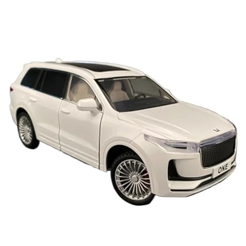 WHYMIRRJ Druckguss 1:24 for Leading IDEAL ONE SUV-Modelle Aus Legierung, Realistische Vorgefertigte Fahrzeugmodell-Displaysammlung Aus Metall(White) von WHYMIRRJ