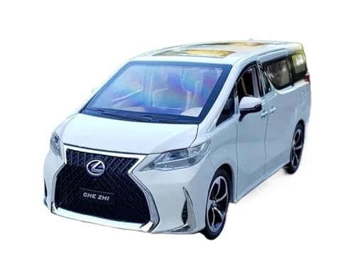 WHYMIRRJ Druckguss 1:24 for Lexus LM300H MPV Maßstab Legierung Automodelle Realistische Vorgefertigte Metallfahrzeugmodell-Display-Kollektion(White) von WHYMIRRJ
