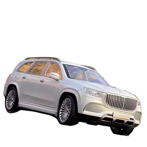 WHYMIRRJ Druckguss 1:24 for Maybach GLS600 Maßstab Legierung Automodelle Realistische Exquisite Vorgefertigte Metallfahrzeug-Modellsammlung(White) von WHYMIRRJ