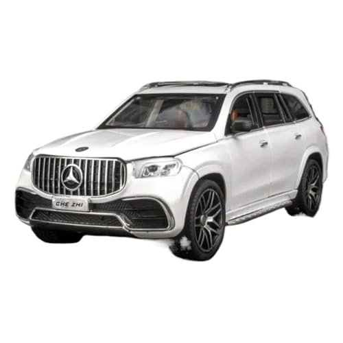 WHYMIRRJ Druckguss 1:24 for Mercedes Benz GLS63 Maßstab Legierung Automodelle Simulation Vorgefertigte Fahrzeugmodell Sammlung Souvenirs(White) von WHYMIRRJ