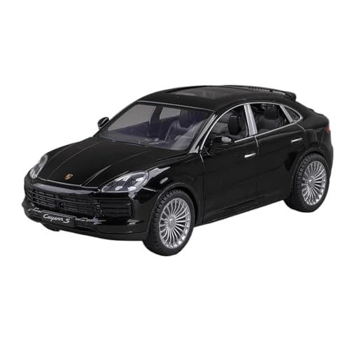 WHYMIRRJ Druckguss 1:24 for Porsche Cayenne SUV Legierung Automodelle Simulation Exquisite Maßstab Fahrzeug Modell Display Sammlung Souvenirs(Black) von WHYMIRRJ