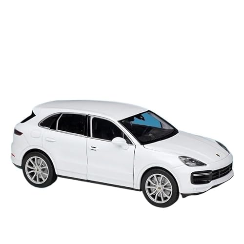 WHYMIRRJ Druckguss 1:24 for Porsche Cayenne SUV Maßstab Legierung Automodelle Simulation Replik Fahrzeug Modell Display Sammlung(White) von WHYMIRRJ