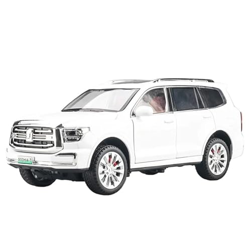 WHYMIRRJ Druckguss 1:24 for Tank 500 Hi4-T SUV Maßstab Legierung Automodelle Simulation Luxus Metall Fahrzeug Modell Display Sammlung(White) von WHYMIRRJ