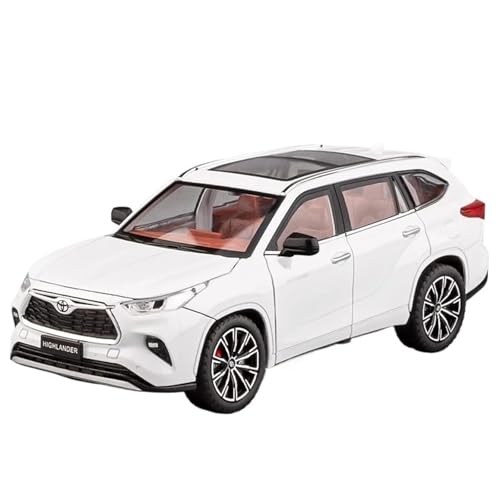 WHYMIRRJ Druckguss 1:24 for Toyota Hollanda SUV Maßstab Legierung Automodelle Realistische Exquisite Vorgefertigte Metallfahrzeugmodellsammlung(White) von WHYMIRRJ
