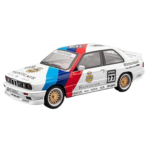 WHYMIRRJ Druckguss 1:24 für BMW M4 GT3 Sportwagen, Maßstab, Legierung, Druckguss, Metallfahrzeugmodelle, Sammlerstück, Metall-Souvenirs, vorgefertigte Fahrzeuge, Modell (weiß) von WHYMIRRJ
