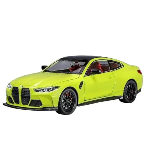 WHYMIRRJ 1:24 Für BMW M4 Maßstab Legierung Sport Auto Modell Maßstab Modell Kit Simulation Diecast Fahrzeug Sammlung Souvenirs(Green) von WHYMIRRJ