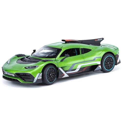 WHYMIRRJ Druckguss 1:24 für Benz One, Sportwagen, Legierung, Modellbausätze, offene Türen, Sammlung, Ornamente, vorgefertigte Fahrzeuge, Modell (grün) von WHYMIRRJ