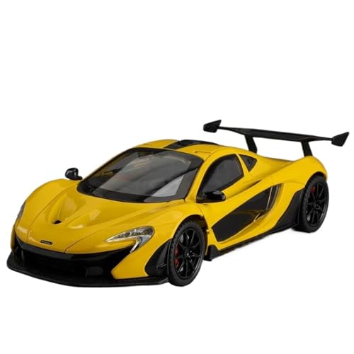 WHYMIRRJ Druckguss 1:24 für McLaren P1 Sportwagen, Maßstab, Legierung, Auto-Modelle, öffnende Türen, Sammlermodell, dekorative Souvenirs, vorgefertigte Fahrzeuge, Modell (gelb) von WHYMIRRJ