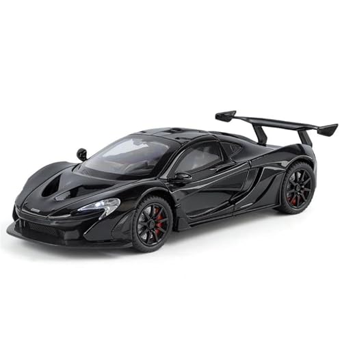 WHYMIRRJ Druckguss 1:24 Für McLaren P1 Für 765TL Maßstab Legierung Automodelle Öffnende Türen Sammlermetall Fahrzeug Souvenirs(Black) von WHYMIRRJ