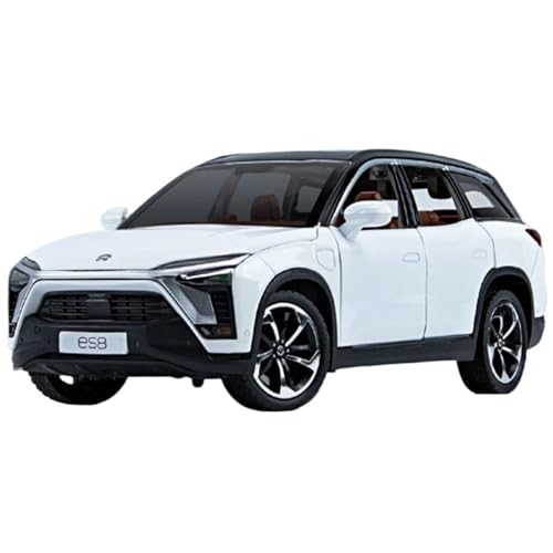 WHYMIRRJ Druckguss 1:24 for NIO ES8 SUV Maßstab Legierung Automodelle Realistische Exquisite Vorgefertigte Metallfahrzeugmodellsammlung(White) von WHYMIRRJ