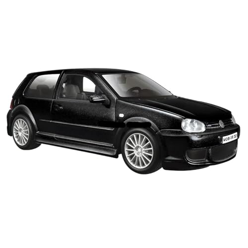 WHYMIRRJ 1:24 Für Volkswagen Golf R32 Antikes Auto Statisches Druckgussauto Sammlermodell Dekorative Souvenirs(Black) von WHYMIRRJ