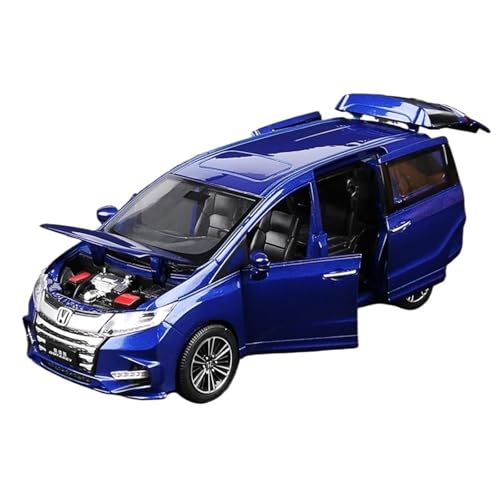 WHYMIRRJ Druckguss 1:32 Für Honda Odyssey Scale Alloy Car Models Simulation vorgefertigte Metallfahrzeugmodell-Display-Sammlung(Blue) von WHYMIRRJ