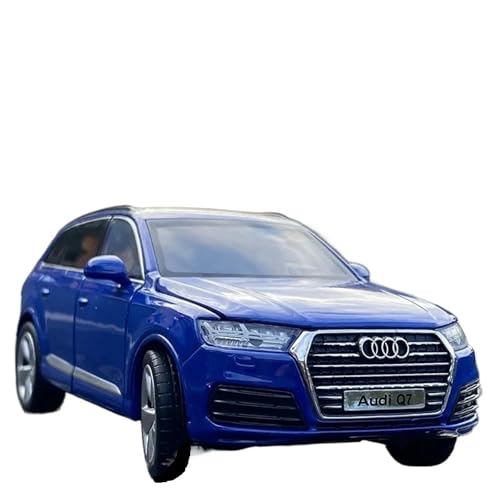 WHYMIRRJ Druckguss 1:32 for Audi Q7 SUV Maßstab Legierung Automodelle Realistische Luxus Volltür Metall Fahrzeug Modell Display Sammlung(Blue) von WHYMIRRJ