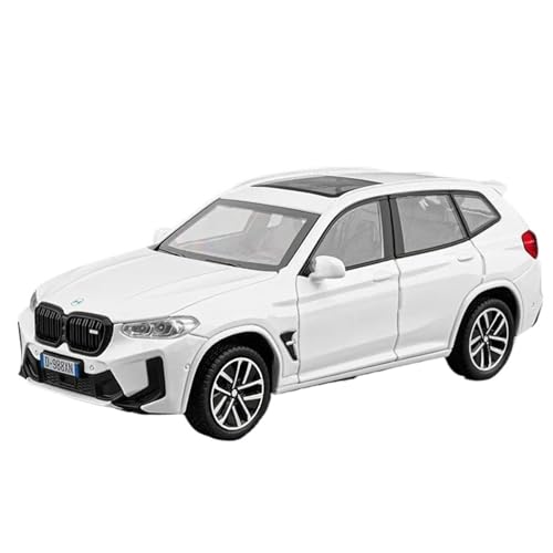 WHYMIRRJ Druckguss 1:32 for BMW X3M SUV Legierung Automodelle Maßstab Realistische Metall Fahrzeug Modell Ornamente Sammlung Souvenirs(White) von WHYMIRRJ